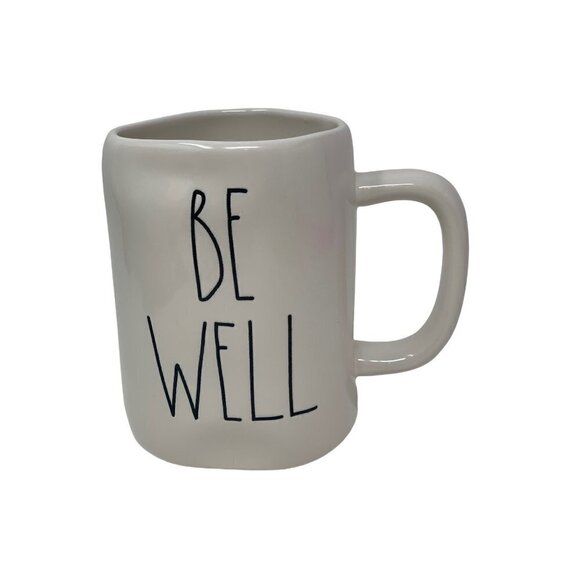 Rae Dunn BE WELL Mug Large Coffee Cup Ceramic Magenta LL Farmhouse Gift 16oz - Picture 1 of 7